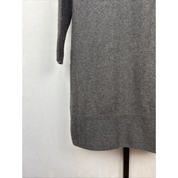 Forte Cashmere Turtleneck Sweater Dress Size Small Gray Minimalist Quiet Luxury - Picture 13 of 14